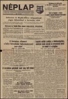 1956, Debrecen, Néplap. Debreceni Szocialista Forradalmi Bizottmány Lapja. XIII. évf. 256. sz., 1956. okt. 31., szakadozott, 2 p.