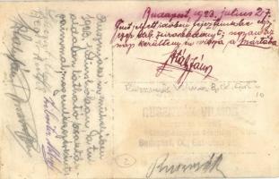 1923 Budapest IX. Gál utca 10. Rusznyák Vilmos bádogos és szerelő, tömegbádogáruk készítőjének üzlet...