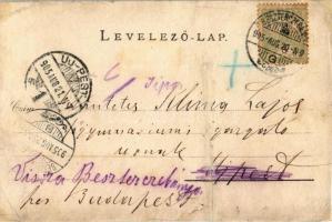 1905 Besztercebánya, Banská Bystrica; Árpád tér, vízimalom. Ivánszky Elek kiadása / watermill (r)