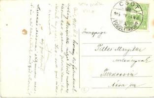 Csót, Római katolikus templom és iskola, Evangélikus templom és iskola, libák + 1915 Csót Fogolytábo...