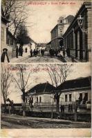 1910 Vágújhely, Neustadt an der Waag, Nové Mesto nad Váhom; Deák Ferenc és Irtvány utca / street views (r)
