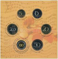 2009. 5Ft-200Ft "Haydn" (7xklf) forgalmi érme sor, benne "Joseph Haydn" Ag emlék...