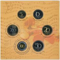 2009. 5Ft-200Ft "Haydn" (7xklf) forgalmi érme sor, benne "Joseph Haydn" Ag emlék...