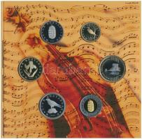 2009. 5Ft-200Ft "Haydn" (7xklf) forgalmi érme sor, benne "Joseph Haydn" Ag emlék...