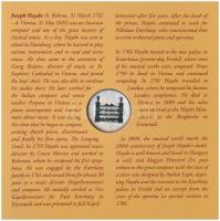 2009. 5Ft-200Ft "Haydn" (7xklf) forgalmi érme sor, benne "Joseph Haydn" Ag emlék...