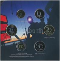 2018. 1Ft-200Ft (6xklf) "50. Kékszalag Erste Nagydíj" forgalmi sor dísztokos szettben + &q...