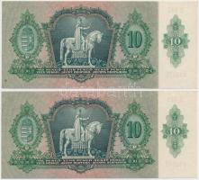 1936. 10P (2x) sorszámkövetők T:I