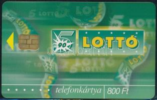 LOTTÓ, Szerencsejáték Rt. magyar telefonkártya, ritka, csak 500 példányos kiadás