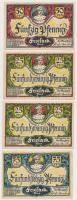 Németország / Weimari Köztársaság / Friesack 1921. 4db szükségpénz T:I- Germany / Weimar Republic / Friesack 1921. 4pcs of necessity notes C:AU
