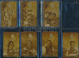 7 db különböző Sydney olimpia aranyérmeseit bemutató magyar telefonkártya-sorozat, ritka, csak 320 példányos, szép állapotban