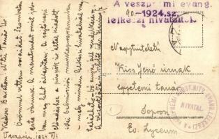 1924 Veszprém, Evangélikus templom. A veszprémi evangélikus lelkészi hivataltól. photo