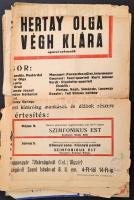 cca 1930-1940 11 db színházi plakát. Vegyes méretben és állapotban