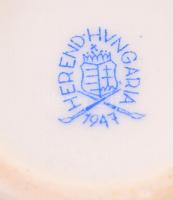 Herendi porcelán tojás, kézzel festett, jelzett, hibátlan, m: 9,5 cm