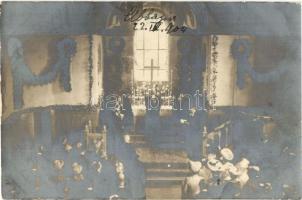 1904 Abbazia, gyászmise a templomban / funeral mass in the church. E. Jelussich photo