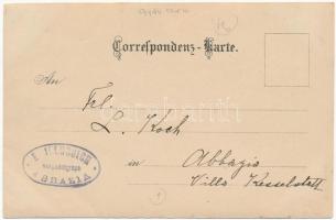 1904 Abbazia, gyászmise a templomban / funeral mass in the church. E. Jelussich photo