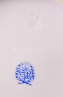 Herendi Viktória mintás váza. Kézzel festett, jelzett, aranyozás kissé kopott. 20 cm