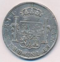 Mexikó 1815JJ 8R Ag "VII. Ferdinánd" (26,90g) T:2-,3 ph.
Mexico 1815JJ 8 Reales Ag "...