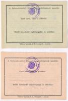 2db "Gabonautalvány" az egyik 10kg rozs, a másik 50kg búza vásárlására, mindkettő bélyegzé...