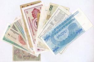 14db-os vegyes külföldi bankjegy tétel, közte lottó szelvény is T:vegyes
14pcs of various banknotes...