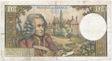 Franciaország 1968. 10Fr T:III tűlyukak
France 1968. 10 Francs C:F needle holes