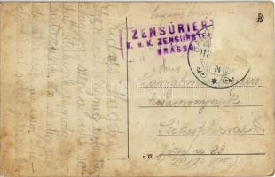 1918 Barcarozsnyó, Rozsnyó, Rasnov, Rosenau; paplak / Pfarrhaus / rectory (Rb)