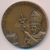 Tóth Sándor (1933-) 1991. II. János Pál pápa Magyarországon Br emlékérem (42mm) T:1-