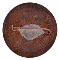 ~1960. "Szolnoki Vásárhelyi Pál Közgazdasági Technikum" festett fém jelvény (35mm) T:2