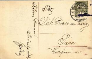 1915 Besztercebánya, Banská Bystrica; Megfigyelő állomás kórterme, belső sérült katonákkal / militar...