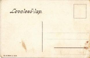 Kassa, Kosice; Franck kávé-pótlék tulipános hazafias reklámlapja. "Tulipán" szójegy alatt ...