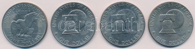 Amerikai Egyesült Államok 1971-1976. 1$ Cu-Ni "Eisenhower" (4xklf) T:2 
USA 1971-1976. 1 ...