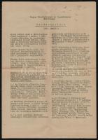 1955-1956 Magyar Képzőművészek és Iparművészek Szövetségének gépelt levele Gacs Gábor (1930-) grafik...