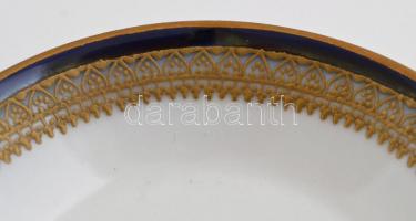 Limoges porcelán teás és mokkás készlet, hiányos, matricás, jelzett, hibátlan