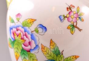 Herendi Viktória mintás amfora, kézzel festett, jelzett, hibátlan, m: 25,5 cm