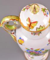 Herendi Viktória mintás amfora, kézzel festett, jelzett, hibátlan, m: 25,5 cm