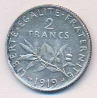 Franciaország 1919. 2Fr Ag T:2
France 1919. 2 Francs Ag C:XF