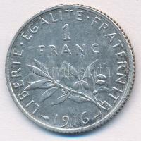Franciaország 1916. 1Fr Ag T:2
France 1916. 1 Franc Ag C:XF