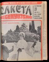 1980 a Rakéta regényújság 24 lapszáma, két kötetbe egybekötve, vászonkötésben, jó állapotban