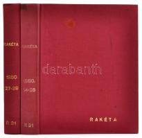 1980 a Rakéta regényújság 24 lapszáma, két kötetbe egybekötve, vászonkötésben, jó állapotban