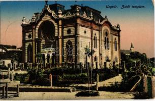 1915 Ungvár, Uzshorod, Uzhhorod, Uzhorod; zsidó templom, zsinagóga. Singer Laura kiadása / synagogue (EK)