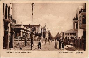 1925 Tel Aviv, Yehuda Halevy Street. Hebrew text, Judaica (EK)