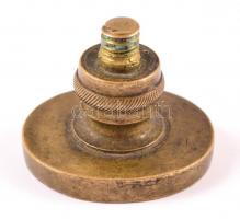Bronz pecsétnyomó fej, 3×2,5 cm