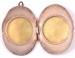 Ezüst(Ag) leveles fényképtartó medál, jelzett, 3,5×2 cm, bruttó: 8,2 g