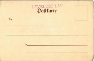 Gruss aus Wölfe Schlitten überfallend. Regel & Krug Leipzig No. 3009. / Wolves attacked by sleig...