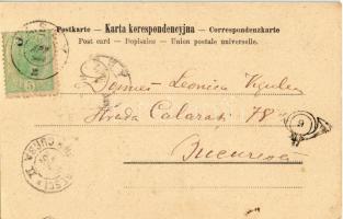 All Heil! Czolem! Schiller S.M. P. Kr. / Polish Jewish man on bicycle. Judaica art postcard (EK)