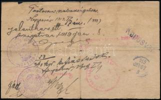 1919 Karhatalmi század szolgálati igazolása