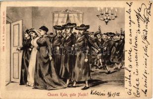 1902 Chusen Kale, gute Nacht!. S.M.P. Kraków 1902. / Jewish wedding. Judaica art postcard (EK)