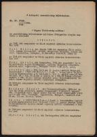 1948 A Budapesti Uzsorabíróság 45 oldalas ítélete árdárgítás, valutázás ügyében, közel 50 vádlottal.