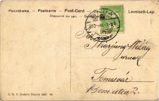 1910 Schachris. S.M.P. Kraków 1906. 39. / Shacharit. Jewish man praying in tallit. Judaica (EK)