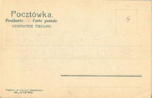 Jewish man in winter coat with drink. Wydawn. "Artysty" Stanislawów Ser. G.T.Z. No. 5