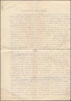 1956 Tamási Anna, Tamási Áron író testvérének saját kézzel írt levele Süttő Istvánnak. Mellékelve Kós Károly a vagyrasi bútorfestőkről szóló korrektúrázott gépirata